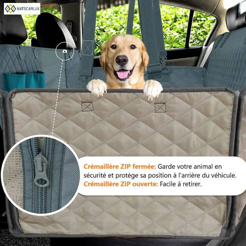Housse Protection Banquette Arrière Chien Imperméable - TPU 600D